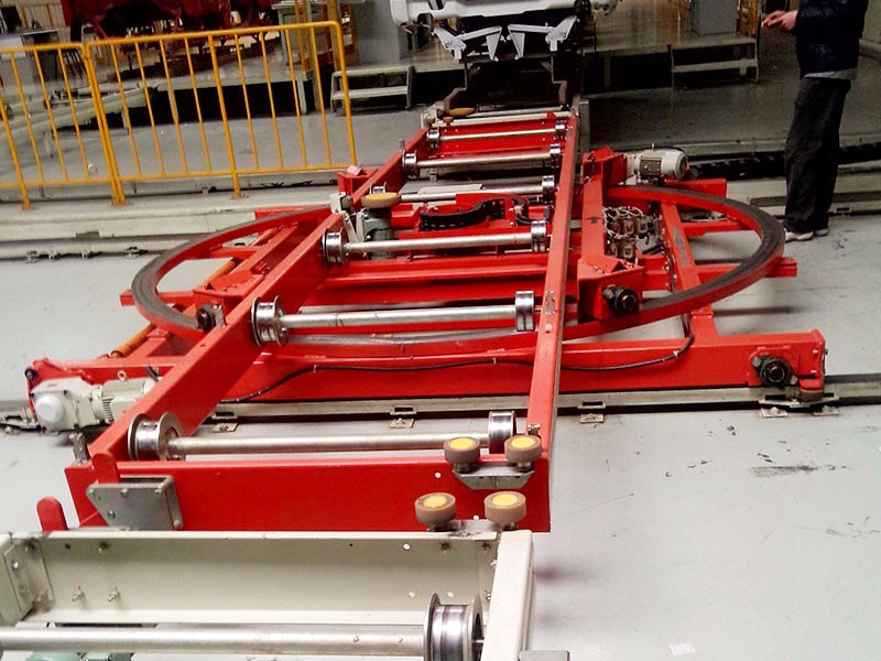 摩擦滚床输送机